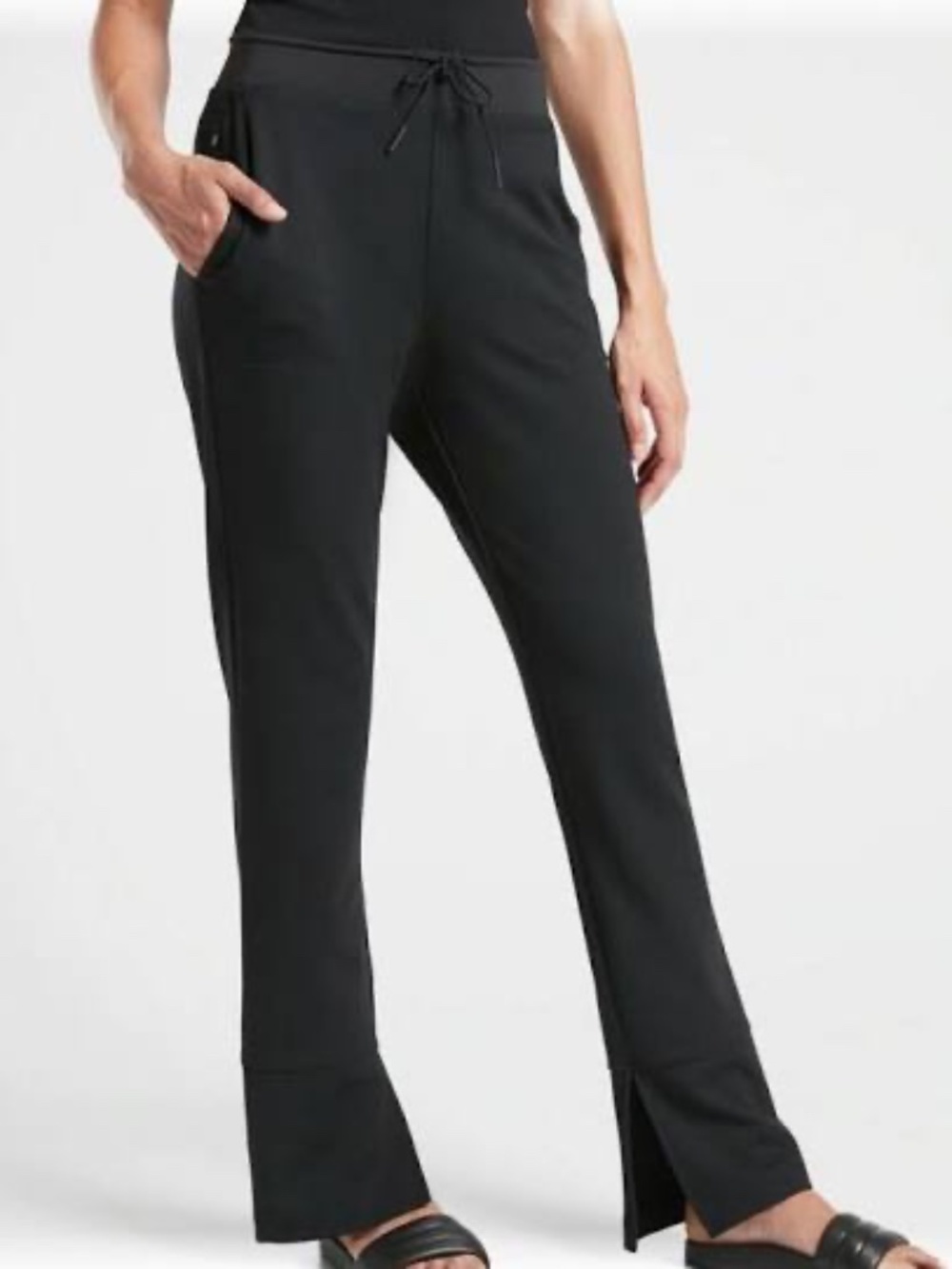 Athleta Women's Hermosa Black Pants- SMALL (athleisure/travel/work/casual)